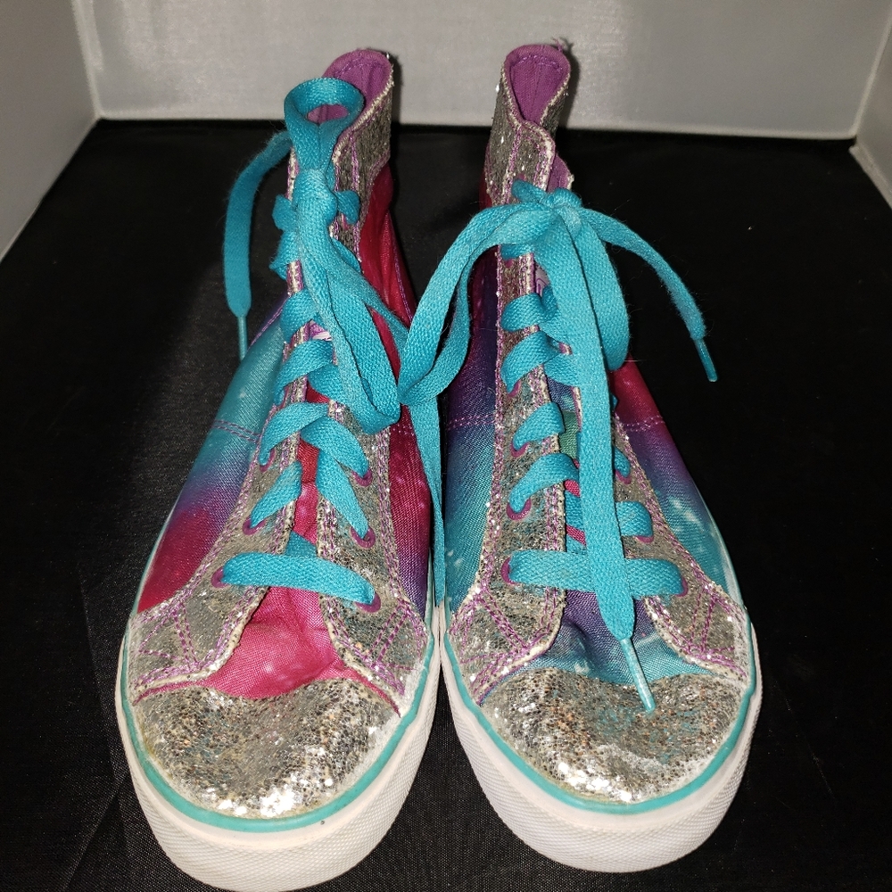 AIRSPEED Size 5 Glitter High Top Sneakers …